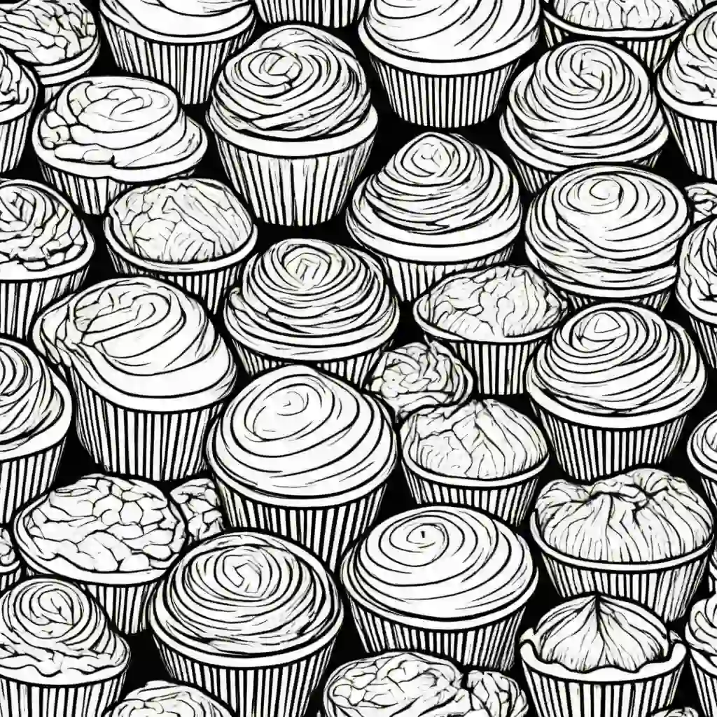 Muffin tin coloring pages